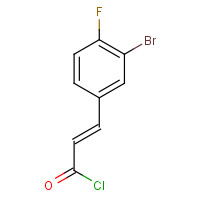 676348-50-8 (E)-3-(3-bromo-4-fluorophenyl)prop-2-enoyl chloride chemical structure
