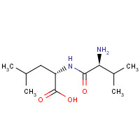 3989-97-7 (2S)-2-[[(2S)-2-amino-3-methylbutanoyl]amino]-4-methylpentanoic acid chemical structure