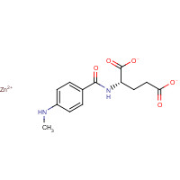66104-81-2 zinc;(2S)-2-[[4-(methylamino)benzoyl]amino]pentanedioate chemical structure