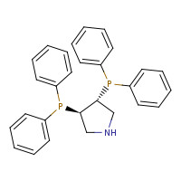 99135-90-7 [(3R,4R)-4-diphenylphosphanylpyrrolidin-3-yl]-diphenylphosphane chemical structure