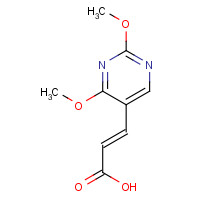 119923-27-2 (E)-3-(2,4-dimethoxypyrimidin-5-yl)prop-2-enoic acid chemical structure
