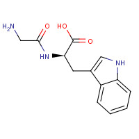 50632-89-8 (2R)-2-[(2-aminoacetyl)amino]-3-(1H-indol-3-yl)propanoic acid chemical structure