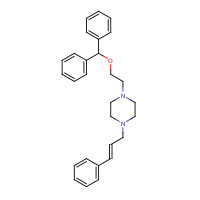 67469-57-2 1-(2-benzhydryloxyethyl)-4-[(E)-3-phenylprop-2-enyl]piperazine chemical structure