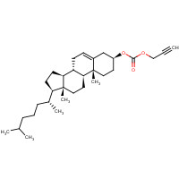 33985-07-8 [(3S,8S,9S,10R,13R,14S,17R)-10,13-dimethyl-17-[(2R)-6-methylheptan-2-yl]-2,3,4,7,8,9,11,12,14,15,16,17-dodecahydro-1H-cyclopenta[a]phenanthren-3-yl] prop-2-ynyl carbonate chemical structure