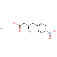 331763-78-1 (3R)-3-amino-4-(4-nitrophenyl)butanoic acid;hydrochloride chemical structure