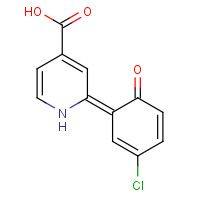 376594-25-1 (2E)-2-(3-chloro-6-oxocyclohexa-2,4-dien-1-ylidene)-1H-pyridine-4-carboxylic acid chemical structure