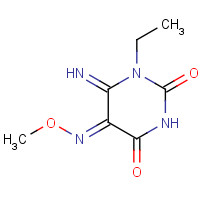 71342-66-0 (5E)-1-ethyl-6-imino-5-methoxyimino-1,3-diazinane-2,4-dione chemical structure