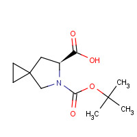 1129634-44-1 (6S)-5-[(2-methylpropan-2-yl)oxycarbonyl]-5-azaspiro[2.4]heptane-6-carboxylic acid chemical structure
