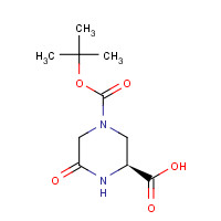 1240586-09-7 (2S)-4-[(2-methylpropan-2-yl)oxycarbonyl]-6-oxopiperazine-2-carboxylic acid chemical structure