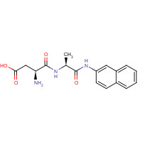 99524-11-5 (3S)-3-amino-4-[[(2S)-1-(naphthalen-2-ylamino)-1-oxopropan-2-yl]amino]-4-oxobutanoic acid chemical structure