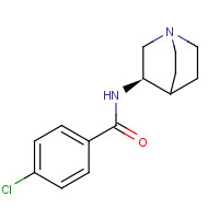 711085-63-1 N-[(3R)-1-azabicyclo[2.2.2]octan-3-yl]-4-chlorobenzamide chemical structure