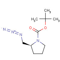 168049-26-1 tert-butyl (2S)-2-(azidomethyl)pyrrolidine-1-carboxylate chemical structure
