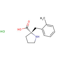 1049741-94-7 (2S)-2-[(2-methylphenyl)methyl]pyrrolidine-2-carboxylic acid;hydrochloride chemical structure