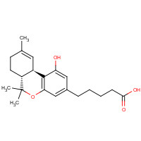 74333-70-3 5-[(6aR,10aR)-1-hydroxy-6,6,9-trimethyl-6a,7,8,10a-tetrahydrobenzo[c]chromen-3-yl]pentanoic acid chemical structure