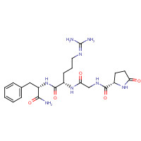 107535-01-3 (2S)-N-[2-[[(2S)-1-[[(2S)-1-amino-1-oxo-3-phenylpropan-2-yl]amino]-5-(diaminomethylideneamino)-1-oxopentan-2-yl]amino]-2-oxoethyl]-5-oxopyrrolidine-2-carboxamide chemical structure