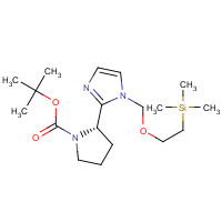 1179149-96-2 tert-butyl (2S)-2-[1-(2-trimethylsilylethoxymethyl)imidazol-2-yl]pyrrolidine-1-carboxylate chemical structure