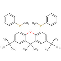 201226-88-2 (R)-[2,7-ditert-butyl-9,9-dimethyl-5-[methyl(phenyl)phosphanyl]xanthen-4-yl]-methyl-phenylphosphane chemical structure