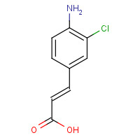 1087770-44-2 (E)-3-(4-amino-3-chlorophenyl)prop-2-enoic acid chemical structure
