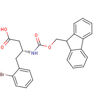 788149-96-2 (3R)-4-(2-bromophenyl)-3-(9H-fluoren-9-ylmethoxycarbonylamino)butanoic acid chemical structure