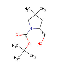 1417743-45-3 tert-butyl (2R)-2-(hydroxymethyl)-4,4-dimethylpyrrolidine-1-carboxylate chemical structure