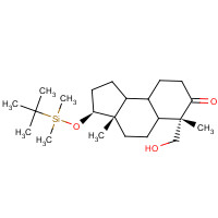 327048-93-1 (3S,3aS,6S)-3-[tert-butyl(dimethyl)silyl]oxy-6-(hydroxymethyl)-3a,6-dimethyl-1,2,3,4,5,5a,8,9,9a,9b-decahydrocyclopenta[a]naphthalen-7-one chemical structure