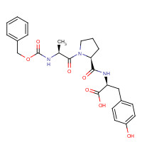 112898-29-0 (2S)-3-(4-hydroxyphenyl)-2-[[(2S)-1-[(2S)-2-(phenylmethoxycarbonylamino)propanoyl]pyrrolidine-2-carbonyl]amino]propanoic acid chemical structure