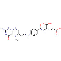 52196-22-2 (2S)-2-[[4-[2-(2-amino-5-methyl-4-oxo-1,6,7,8-tetrahydropteridin-6-yl)ethylamino]benzoyl]amino]pentanedioic acid chemical structure
