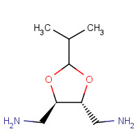 146092-05-9 [(4R,5R)-5-(aminomethyl)-2-propan-2-yl-1,3-dioxolan-4-yl]methanamine chemical structure
