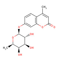 55487-93-9 4-methyl-7-[(2S,3R,4S,5R,6R)-3,4,5-trihydroxy-6-methyloxan-2-yl]oxychromen-2-one chemical structure