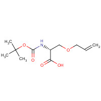 660862-78-2 (2R)-2-[(2-methylpropan-2-yl)oxycarbonylamino]-3-prop-2-enoxypropanoic acid chemical structure