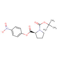 28310-65-8 1-O-tert-butyl 2-O-(4-nitrophenyl) (2S)-pyrrolidine-1,2-dicarboxylate chemical structure