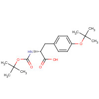 507276-74-6 (2R)-2-[(2-methylpropan-2-yl)oxycarbonylamino]-3-[4-[(2-methylpropan-2-yl)oxy]phenyl]propanoic acid chemical structure