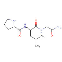 2002-44-0 (2S)-N-[(2S)-1-[(2-amino-2-oxoethyl)amino]-4-methyl-1-oxopentan-2-yl]pyrrolidine-2-carboxamide chemical structure