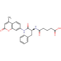 58632-47-6 5-[[(2S)-1-[(4-methyl-2-oxochromen-7-yl)amino]-1-oxo-3-phenylpropan-2-yl]amino]-5-oxopentanoic acid chemical structure