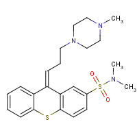 3313-26-6 (9Z)-N,N-dimethyl-9-[3-(4-methylpiperazin-1-yl)propylidene]thioxanthene-2-sulfonamide chemical structure