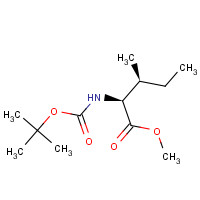 17901-01-8 methyl (2S,3S)-3-methyl-2-[(2-methylpropan-2-yl)oxycarbonylamino]pentanoate chemical structure