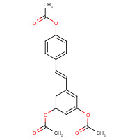 63366-83-6 [4-[(E)-2-(3,5-diacetyloxyphenyl)ethenyl]phenyl] acetate chemical structure