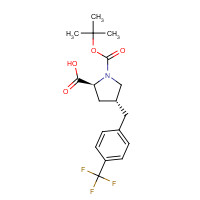957311-17-0 (2S,4R)-1-[(2-methylpropan-2-yl)oxycarbonyl]-4-[[4-(trifluoromethyl)phenyl]methyl]pyrrolidine-2-carboxylic acid chemical structure