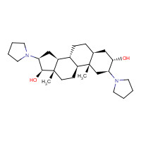 144209-33-6 (2S,3S,5S,8R,9S,10S,13S,14S,16S,17R)-10,13-dimethyl-2,16-dipyrrolidin-1-yl-2,3,4,5,6,7,8,9,11,12,14,15,16,17-tetradecahydro-1H-cyclopenta[a]phenanthrene-3,17-diol chemical structure