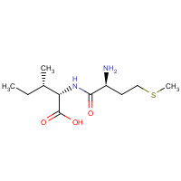 40883-17-8 (2S,3S)-2-[[(2S)-2-amino-4-methylsulfanylbutanoyl]amino]-3-methylpentanoic acid chemical structure