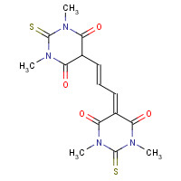 3316-73-2 5-[(E)-3-(1,3-dimethyl-4,6-dioxo-2-sulfanylidene-1,3-diazinan-5-yl)prop-2-enylidene]-1,3-dimethyl-2-sulfanylidene-1,3-diazinane-4,6-dione chemical structure