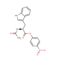 14009-92-8 (4-nitrophenyl) (2S)-2-acetamido-3-(1H-indol-3-yl)propanoate chemical structure