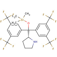 908303-26-4 [bis[3,5-bis(trifluoromethyl)phenyl]-[(2R)-pyrrolidin-2-yl]methoxy]-trimethylsilane chemical structure