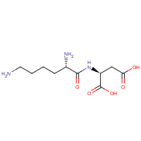 20556-18-7 (2S)-2-[[(2S)-2,6-diaminohexanoyl]amino]butanedioic acid chemical structure