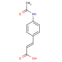 67249-02-9 (E)-3-(4-acetamidophenyl)prop-2-enoic acid chemical structure