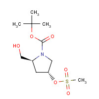 148017-07-6 tert-butyl (2S,4R)-2-(hydroxymethyl)-4-methylsulfonyloxypyrrolidine-1-carboxylate chemical structure
