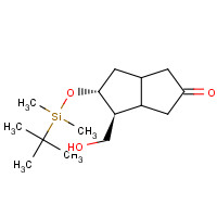 871095-04-4 (4S,5R)-5-[tert-butyl(dimethyl)silyl]oxy-4-(hydroxymethyl)-3,3a,4,5,6,6a-hexahydro-1H-pentalen-2-one chemical structure