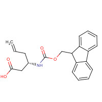 270263-04-2 (3S)-3-(9H-fluoren-9-ylmethoxycarbonylamino)hex-5-enoic acid chemical structure