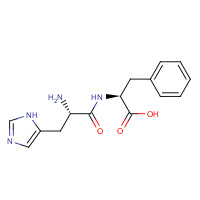 16874-81-0 (2S)-2-[[(2S)-2-amino-3-(1H-imidazol-5-yl)propanoyl]amino]-3-phenylpropanoic acid chemical structure
