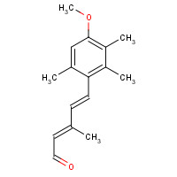 69877-38-9 (2E,4E)-5-(4-methoxy-2,3,6-trimethylphenyl)-3-methylpenta-2,4-dienal chemical structure